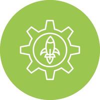 Engineering Line Multi Circle Icon vector