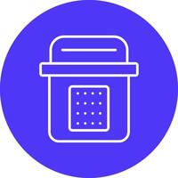 Sealed Line Multi Circle Icon vector