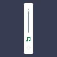 Mobile Volume up down Slider Bar icon. Sound volume level control on off mute button. speaker Sound setting Control Panel, Playback Music audio scroll slider. vector