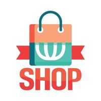 Shopping logo illustration, new and modern shopping logo vector