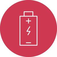 Battery Charged Line Multi Circle Icon vector