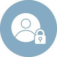 User Glyph Multi Circle Icon vector