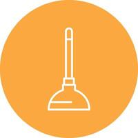 Plunger Line Multi Circle Icon vector