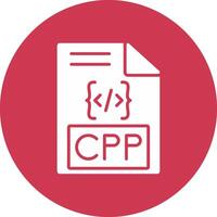 Cpp Glyph Multi Circle Icon vector
