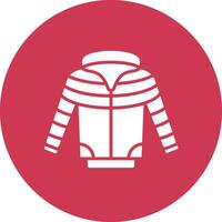 Jacket Glyph Multi Circle Icon vector