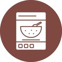 Cereals Glyph Multi Circle Icon vector