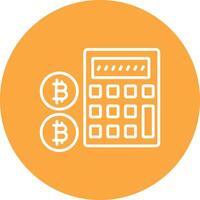 Calculator Calculator Line Multi Circle Icon vector