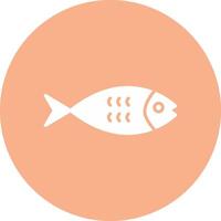 salmón glifo multi circulo icono vector