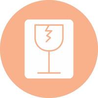 Fragile Glyph Multi Circle Icon vector