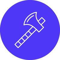 Axe Line Multi Circle Icon vector