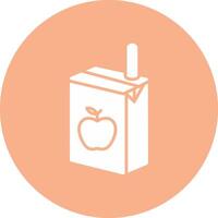 Juice Box Glyph Multi Circle Icon vector