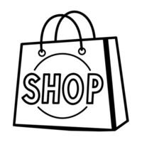 Shopping logo illustration, new and modern shopping logo vector