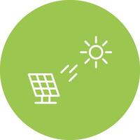 Solar Power Line Multi Circle Icon vector