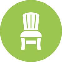 Armchair Glyph Multi Circle Icon vector