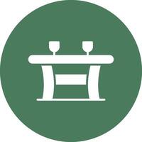 Table Glyph Multi Circle Icon vector