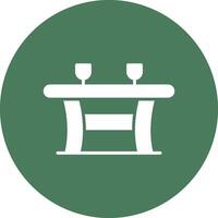 Table Glyph Multi Circle Icon vector