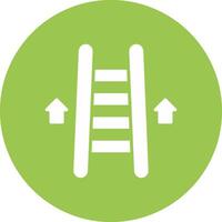 Ladder Glyph Multi Circle Icon vector