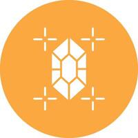 Gem Glyph Multi Circle Icon vector