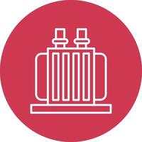 Transformer Line Multi Circle Icon vector
