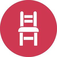 Dining Chair Glyph Multi Circle Icon vector