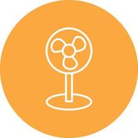 Fan Line Multi Circle Icon vector