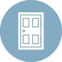 Door Glyph Multi Circle Icon vector