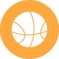 Basketball Glyph Multi Circle Icon vector