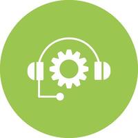 Support Glyph Multi Circle Icon vector