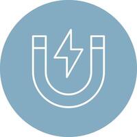 Magnet Line Multi Circle Icon vector