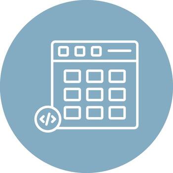 Module Line Multi Circle Icon vector