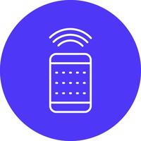 Remote Control Line Multi Circle Icon vector
