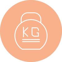 Weight Line Multi Circle Icon vector