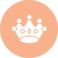 Tiara Glyph Multi Circle Icon vector