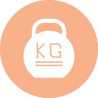Weight Glyph Multi Circle Icon vector