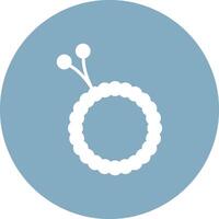 Beads Glyph Multi Circle Icon vector