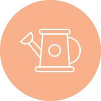 Watering Can Line Multi Circle Icon vector