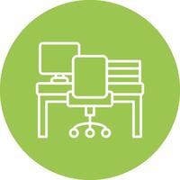 Workspace Line Multi Circle Icon vector