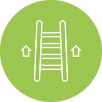Ladder Line Multi Circle Icon vector