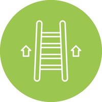 Ladder Line Multi Circle Icon vector