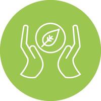 Go Green Line Multi Circle Icon vector