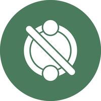 Piercing Glyph Multi Circle Icon vector