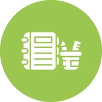 Learning Tools Glyph Multi Circle Icon vector
