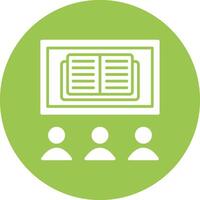 OnGlyph Multi Circle Learning Glyph Multi Circle Icon vector