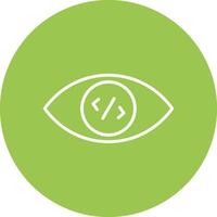 Vision Line Multi Circle Icon vector