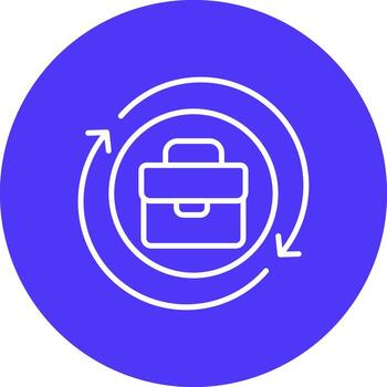 Process Line Multi Circle Icon vector
