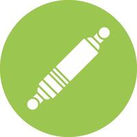 Spark Plug Glyph Multi Circle Icon vector