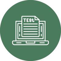 OnLine Multi Circle Test Line Multi Circle Icon vector