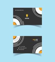 Creative modern name card and business card template design vector