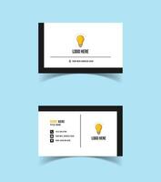Creative modern name card and business card template design vector