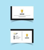 Creative modern name card and business card template design vector